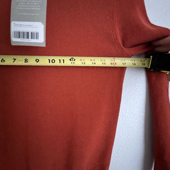 Everlane Women’s The Boxy Turtleneck in Cashmere Size XS Orange - Picture 8 of 9
